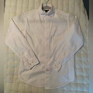 Tommy Hilfiger boys white button-down dress shirt sz 12